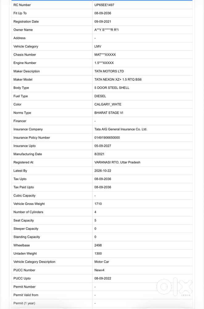 Tata Nexon 1.5 Revotorq Xza Plus (o) Dual Tone, 2021, Petrol