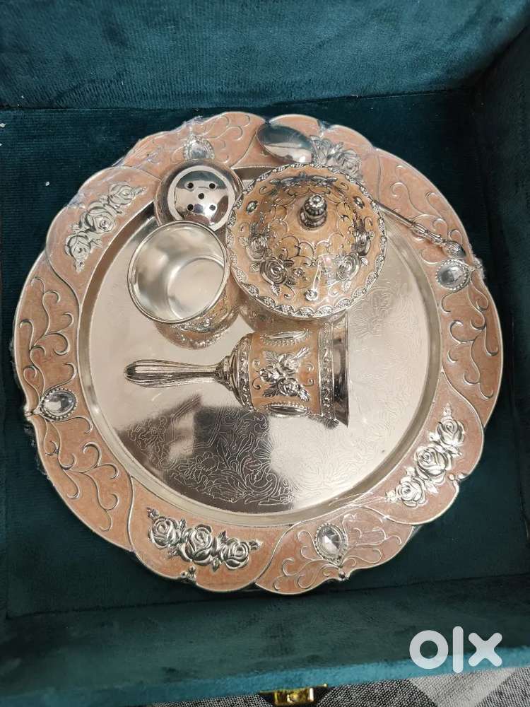 Silver Puja Thali