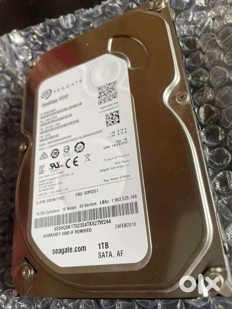 Hard disk in new condition Storage 1TB