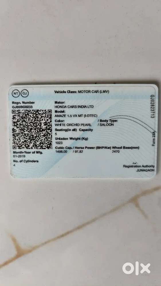 Honda Amaze 2nd Gen 2019