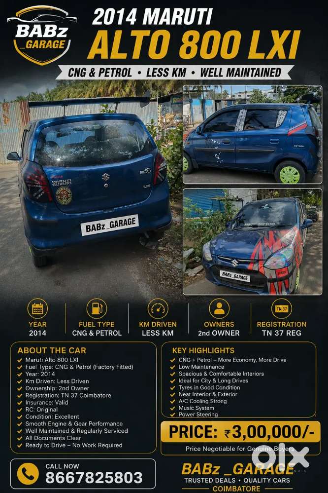 Maruti Suzuki Alto 800 2014 Lxi