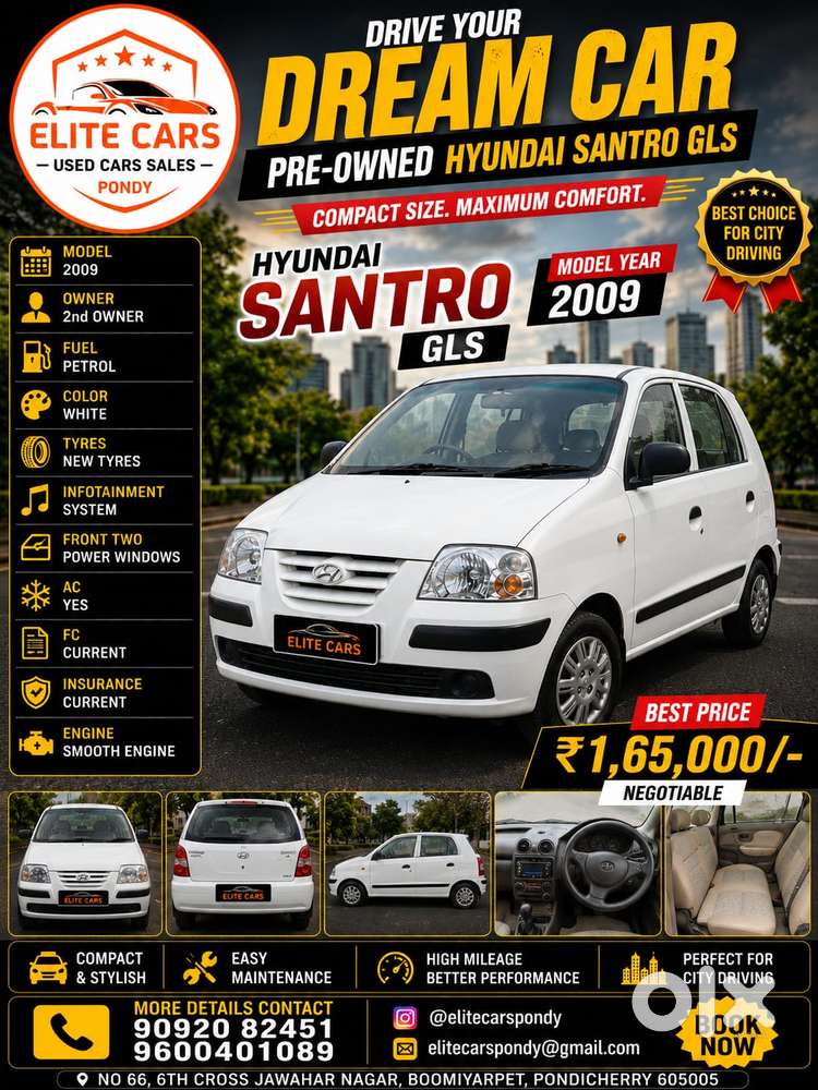 Hyundai Santro Xing Gls, 2009, Petrol