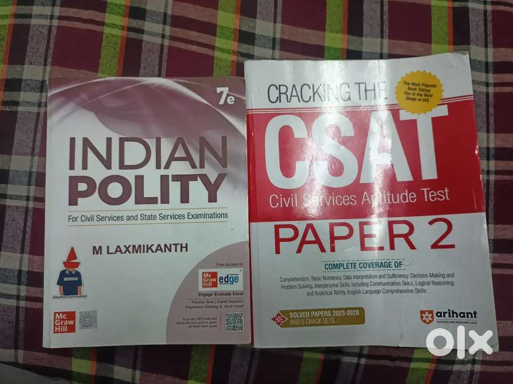 UPSC Civil Services Preparation Books – Indian Polity & CSAT Paper 2