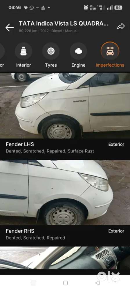 Tata Indica Vista 2013 Diesel 82000 Km Driven