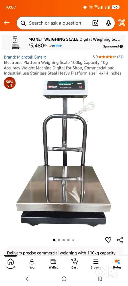 Weighing scale 100 Capacity.