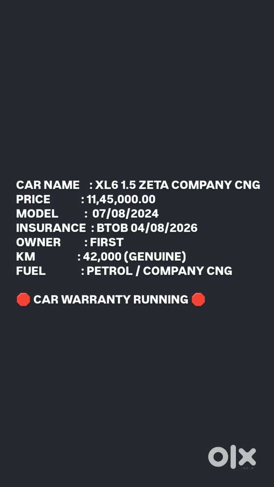 Maruti Suzuki Xl6 Zeta Mt Cng, 2024, Cng & Hybrids