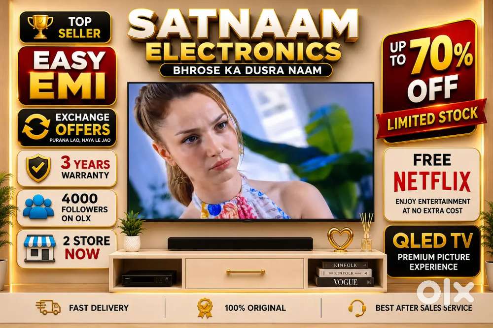 43 Q-LED TV 3 YEARS WARRANTY EXCHANGE OFFER HDR 10 ZERO DOT TECNOLOGY