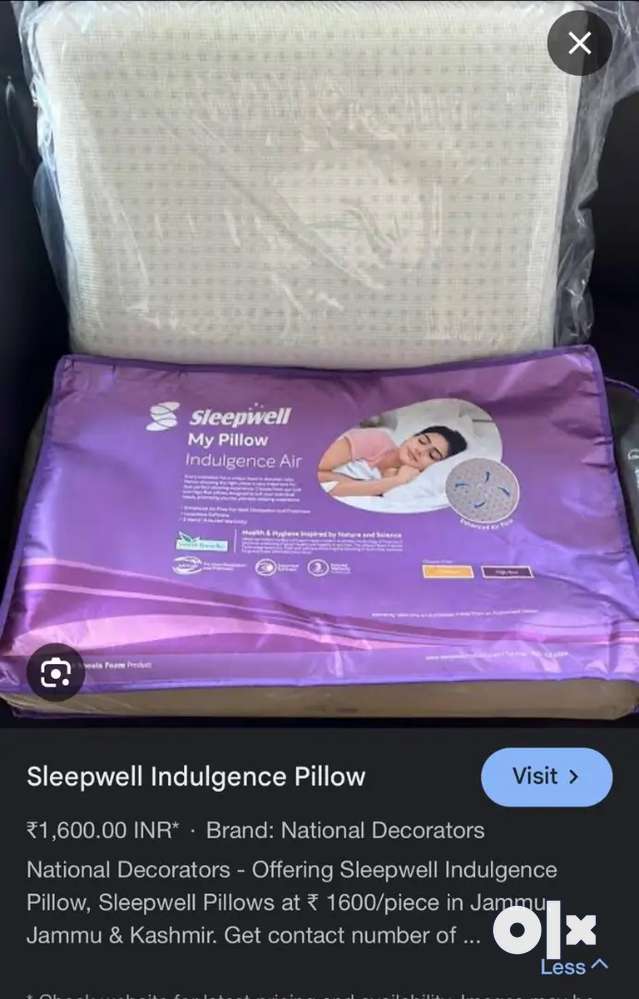 Sleepwell indulgence pillow hotsell