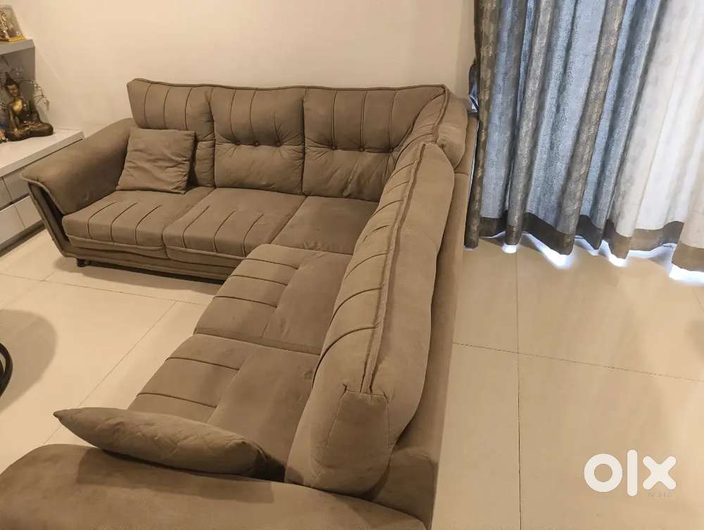 Grey 5 seater sofa set