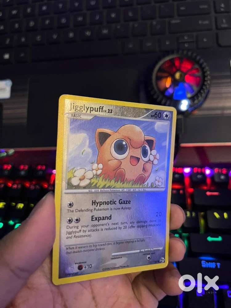 jigglypuff holographic card Jigglypuff Holo Detective Pikachu NM, 14/18 Pokemon Card main image 0