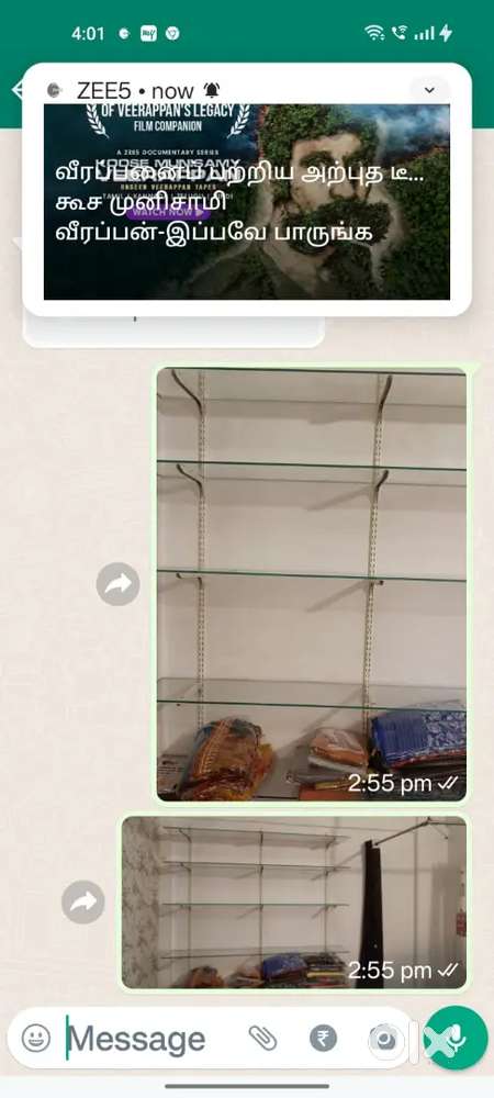Used Glass Display Rack for Shop Sale