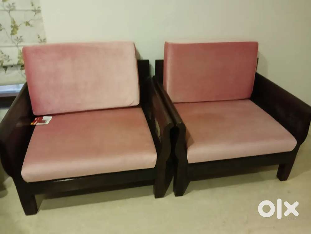Teak wood 3+2 sofa