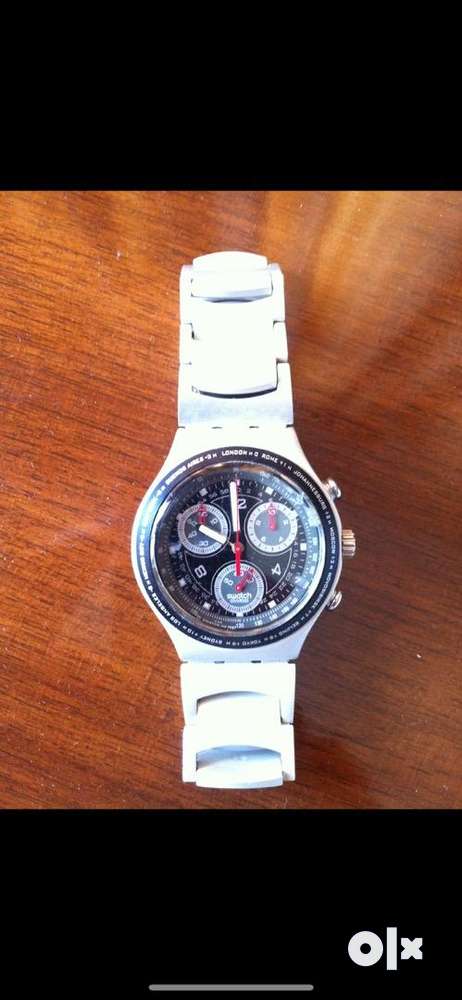 Swatch Aluminium silver colour watch Men 1231011643