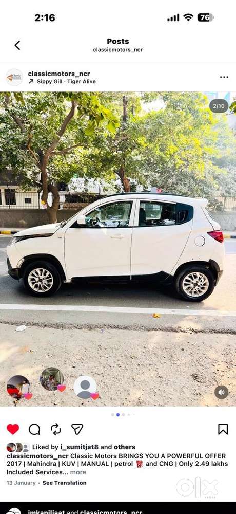 Mahindra Kuv 100 2017 Petrol Good Condition