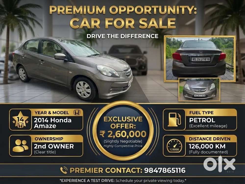 Honda Amaze 1.2 S Petrol Manual 2014