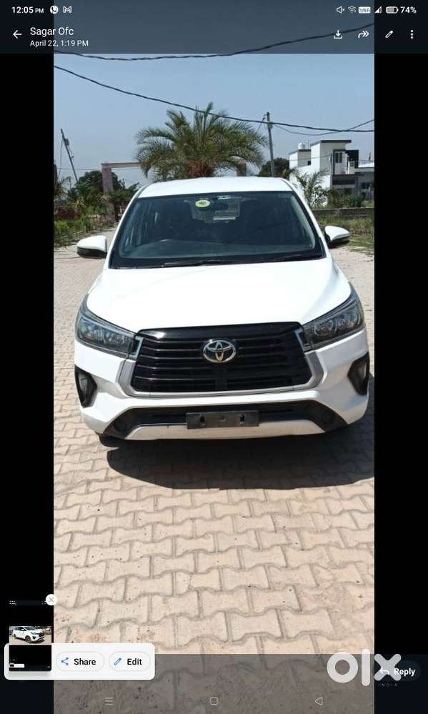 Toyota Innova Crysta 2.4 G Mt, 2022, Diesel