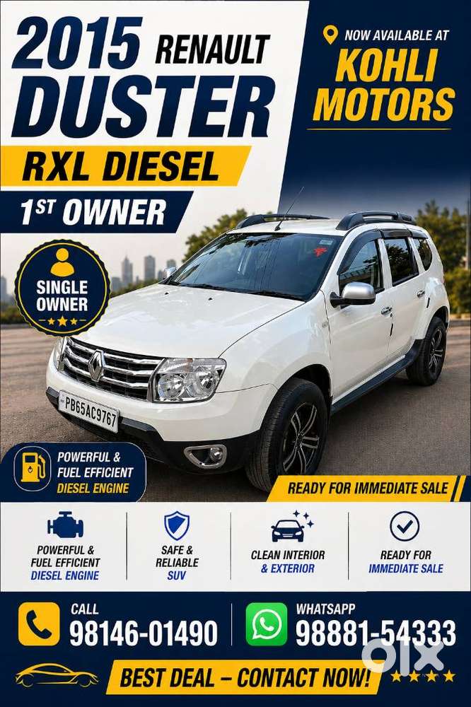 Renault Duster 2015-2016 85ps Diesel Rxl Option, 2015, Diesel