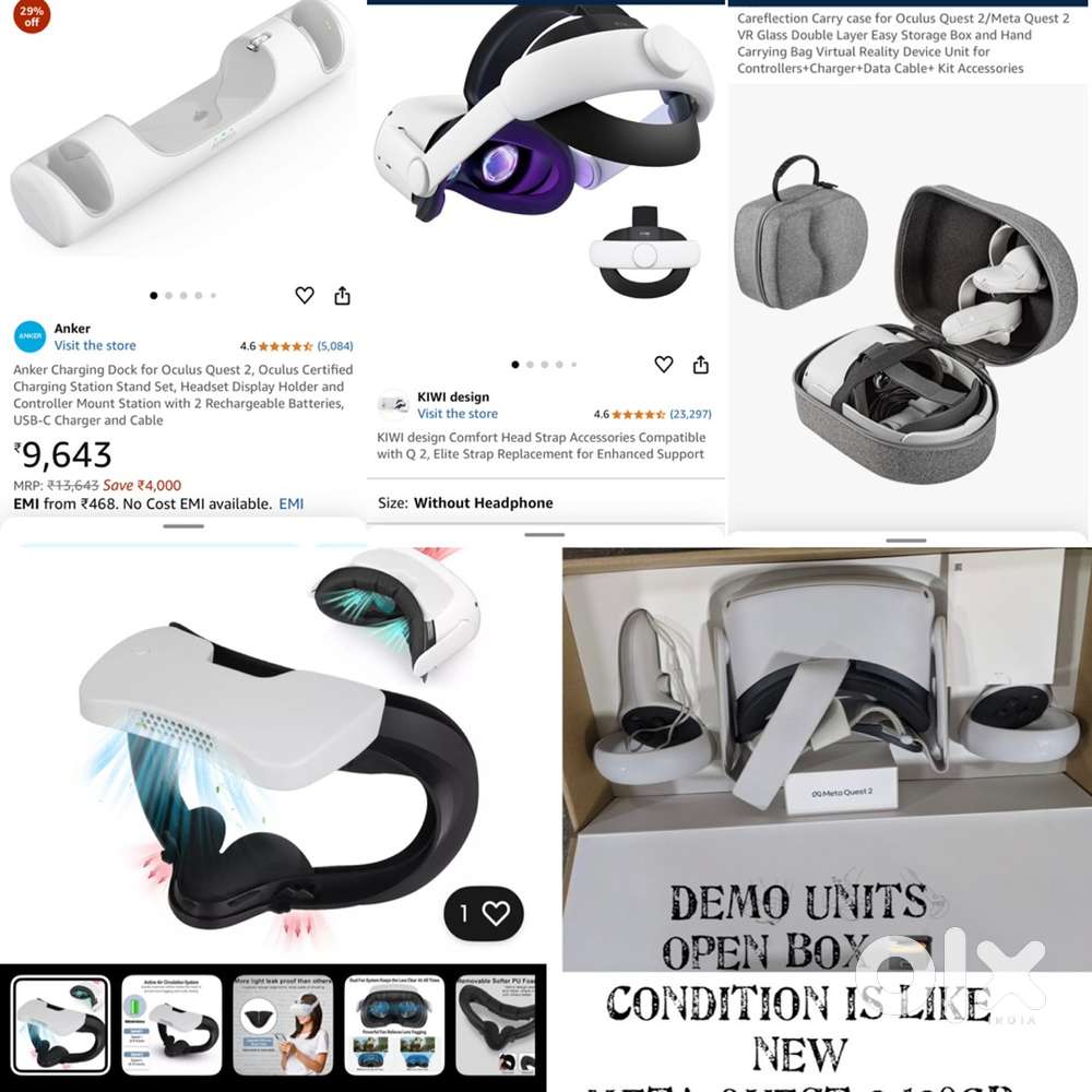 Meta Quest Oculus Quest Full Combo with Extras Accessories