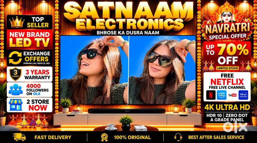 43 Q-LED TV 3 YEARS WARRANTY EXCHANGE OFFER HDR 10 ZERO DOT TECNOLOGY