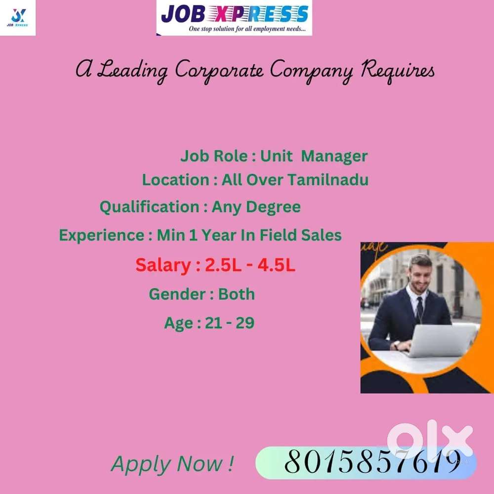 Unit Manager Sales & Marketing 1780742652