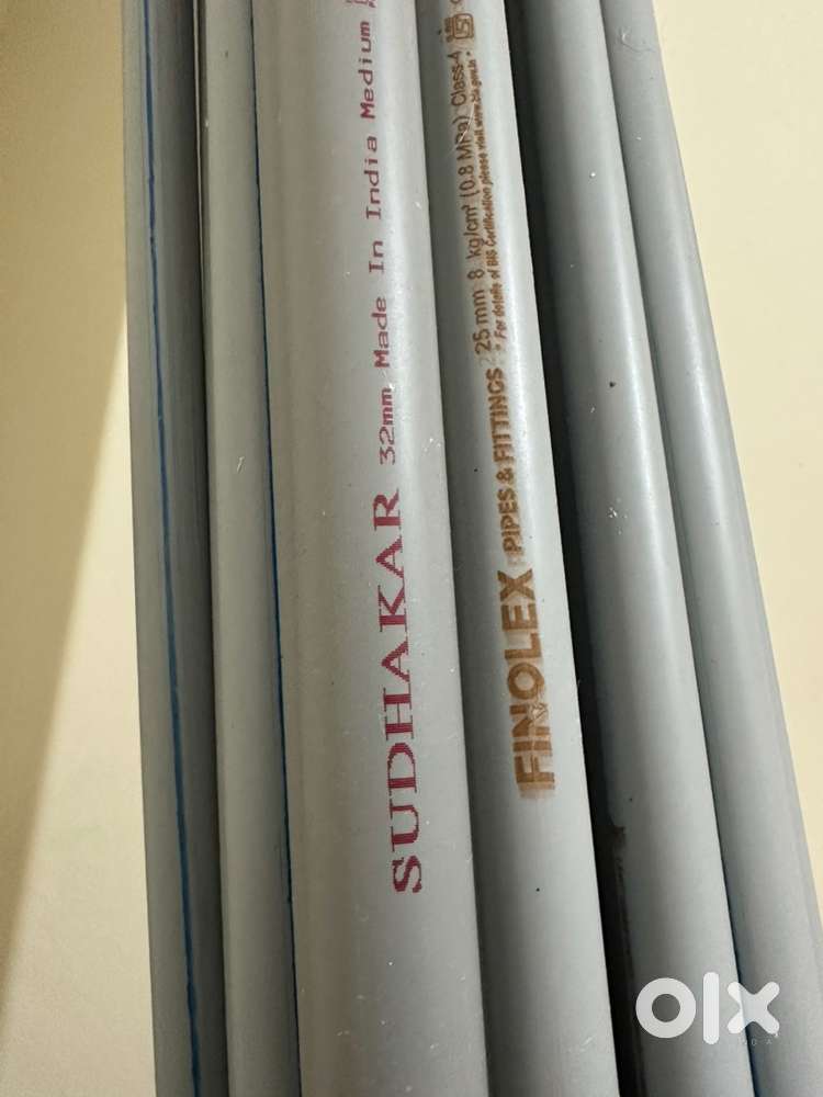 Finolex 25mm Heavy pipes 25 and 32mm 5 pipe New 30 pipes packed