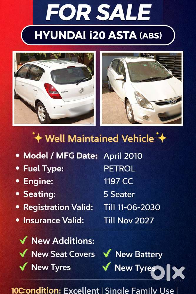 Hyundai I20 Petrol – Well Maintained