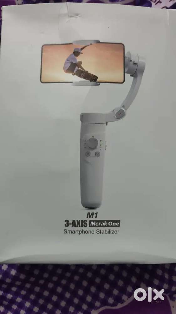 M1 3-Axis Gimbal Stabilizer for Mobile with Built-in Extension Rod & T