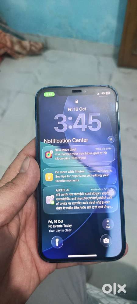 Apple iPhone 12 64GB Blue - 91% Battery Health (Very Less Used)