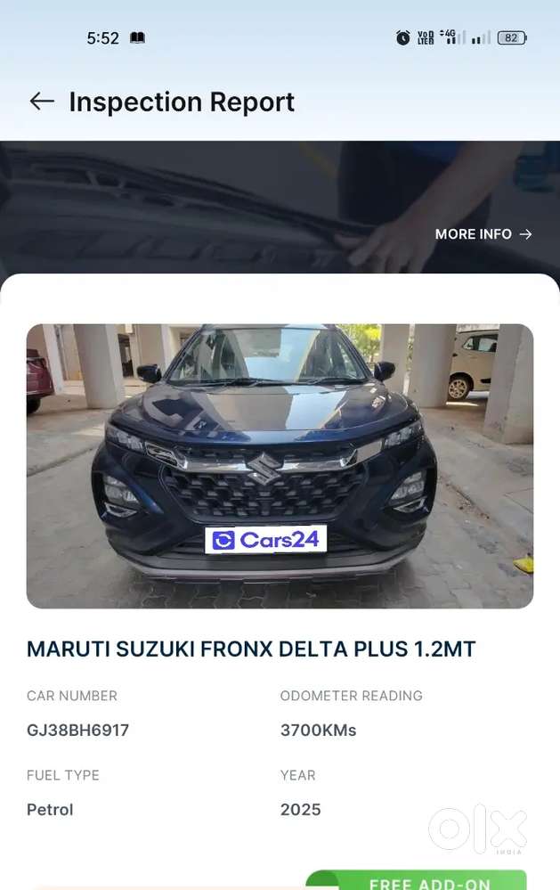 Maruti Suzuki Fronx Delta 2025