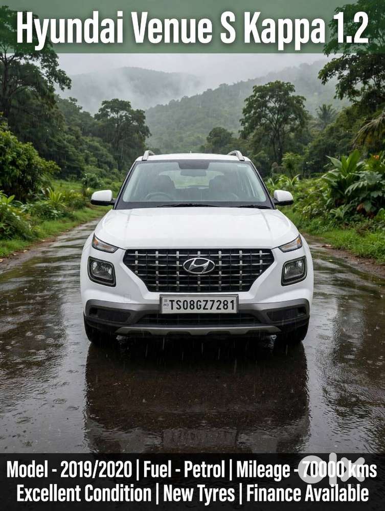 Hyundai Venue S 1.2 Petrol, 2019, Petrol
