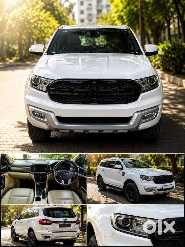 Ford Endeavour White  Automatic  Premium Suv  Excellent Condition