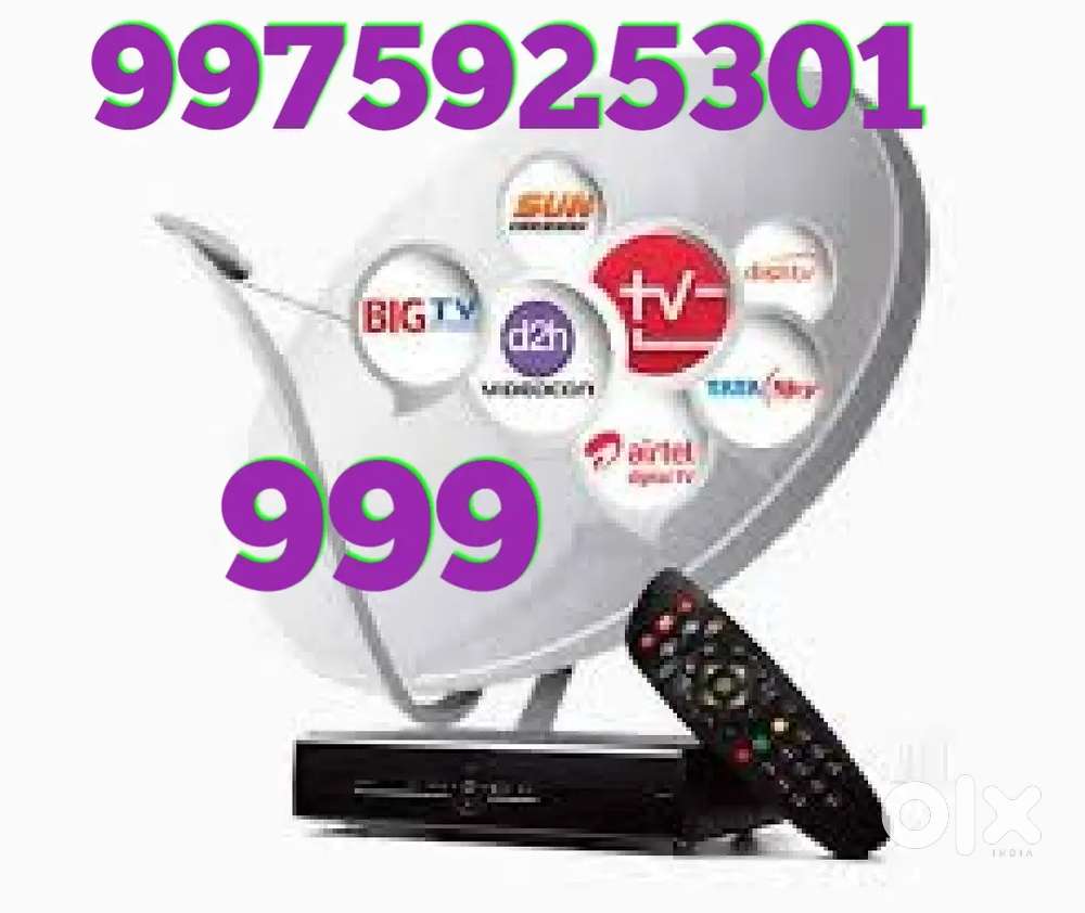 DISH TV DTH AIRTEL ALL' NEW HD SET TOP BOX CONNECTION PROVIDE 999