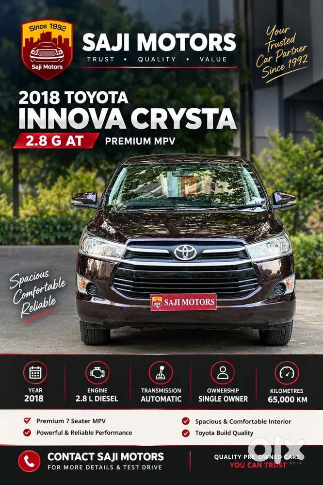 Toyota Innova Crysta, 2018, Diesel