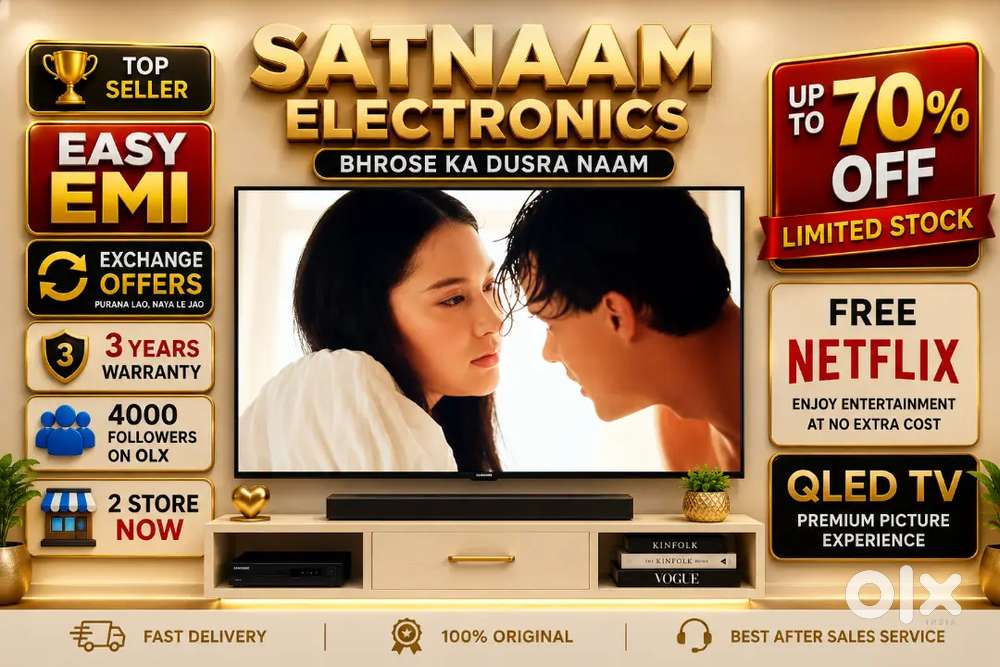 43 Q-LED TV 3 YEARS WARRANTY 75% DISCOUNT 4K ULTRA HD NEW