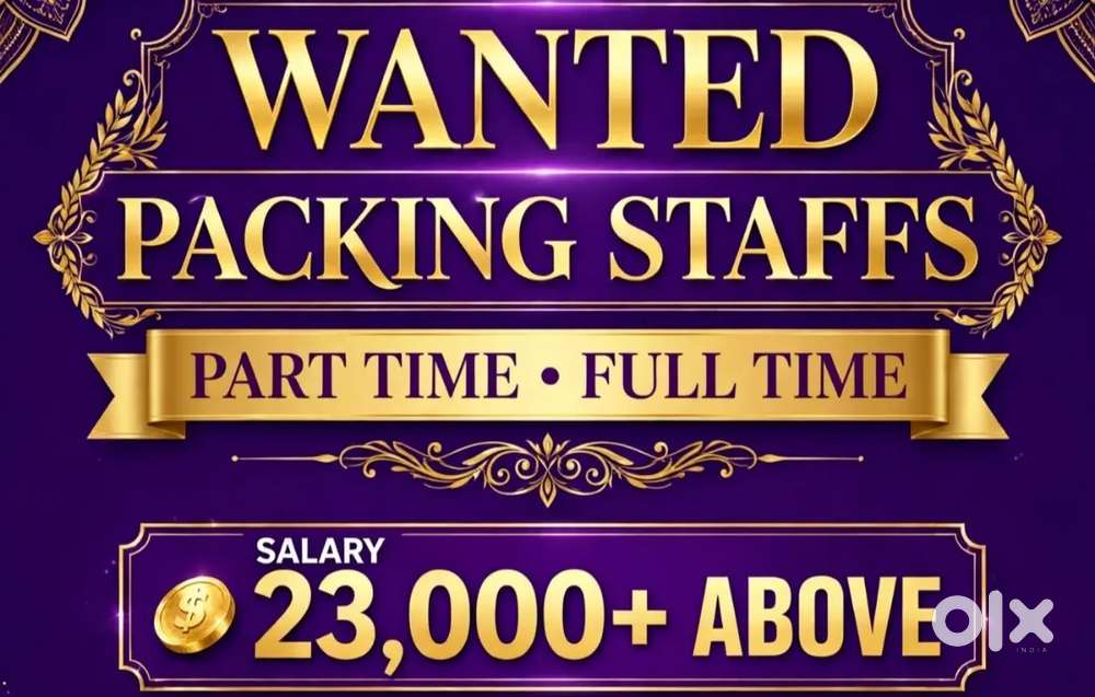 Wanted m/f packing helpers [ partime / fulltime ] freshers also