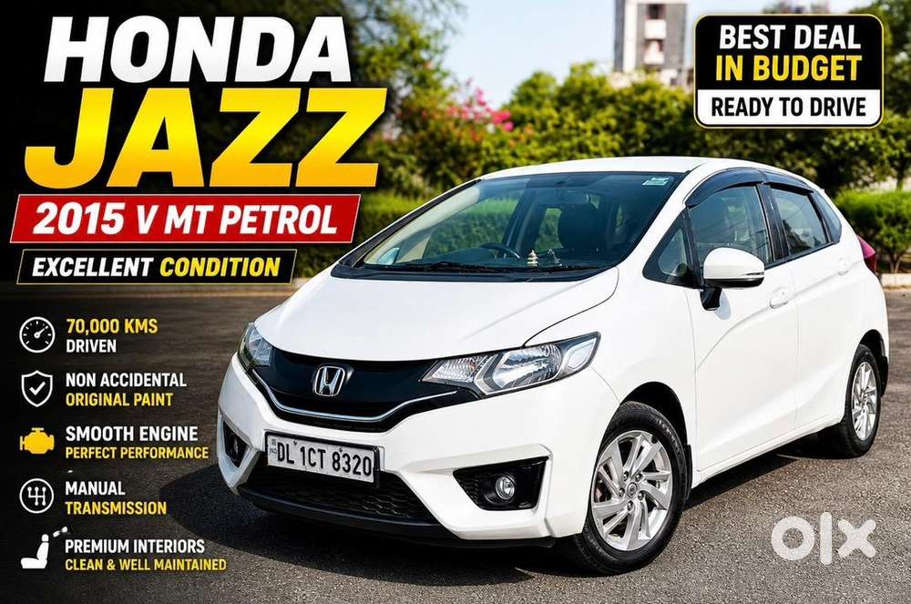 Honda Jazz 2015 (petrol)  Excellent Condition  Well Maintained