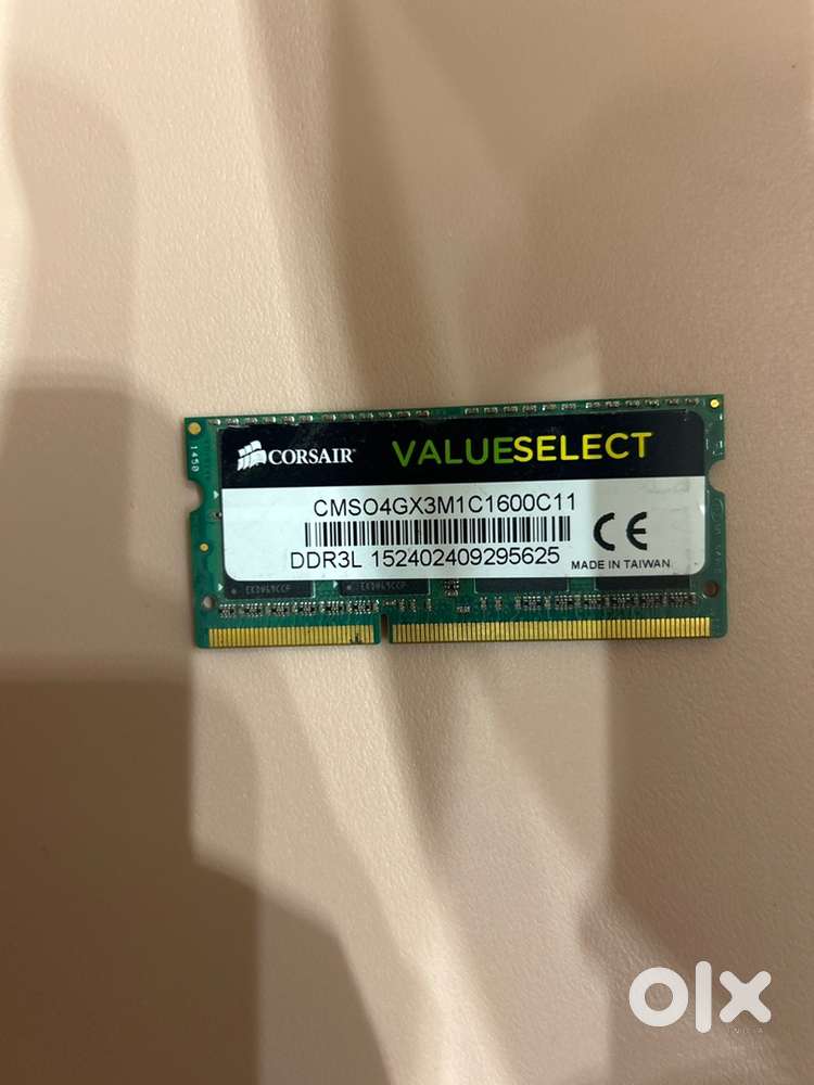 8GB DDR3L Laptop RAM (2x4GB) 1600MHz – Corsair + SK Hynix