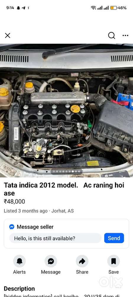 Tata Indica V2 Diesel 2012