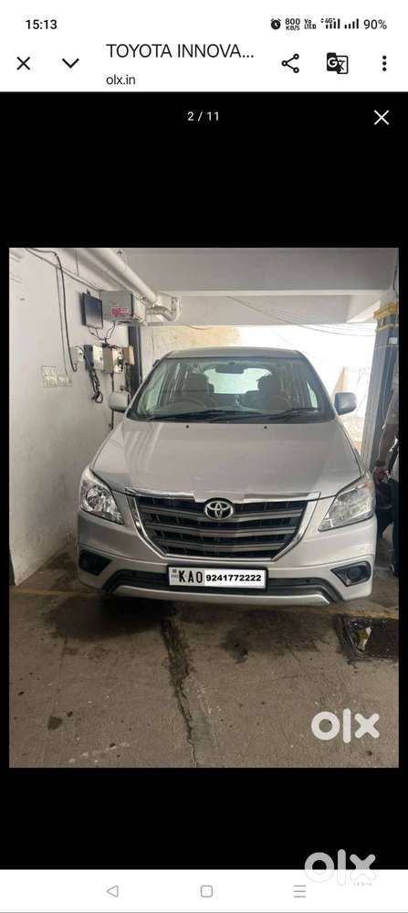 Toyota Innova 2015 Model Silver Color