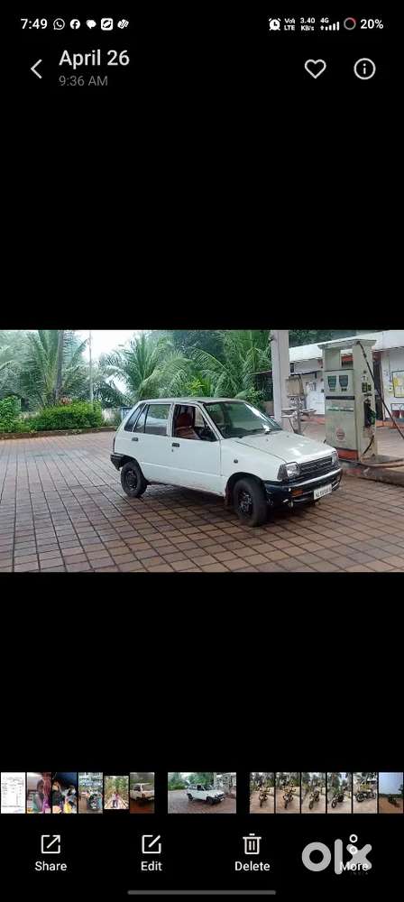 Maruthi 800 Alto White Colour