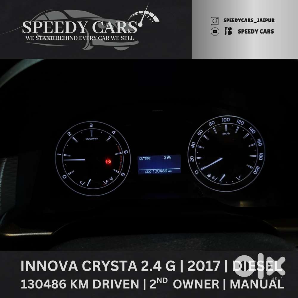Toyota Innova Crysta 2.4 G Mt, 2017, Diesel
