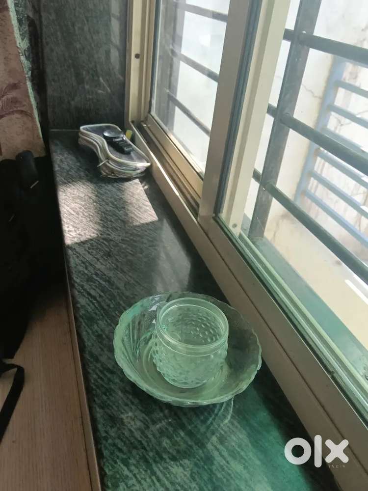 Glass made tea cup  and it's cup holder