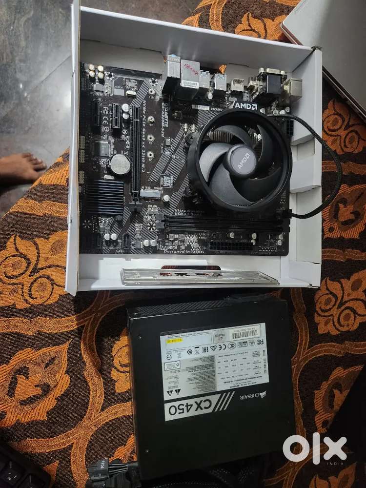 A320m s2h gygabyte+Ryzen 5 2400g+ corsair cx450 80+ bronz.