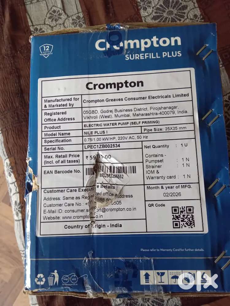 Water Motor Mono Block Pump