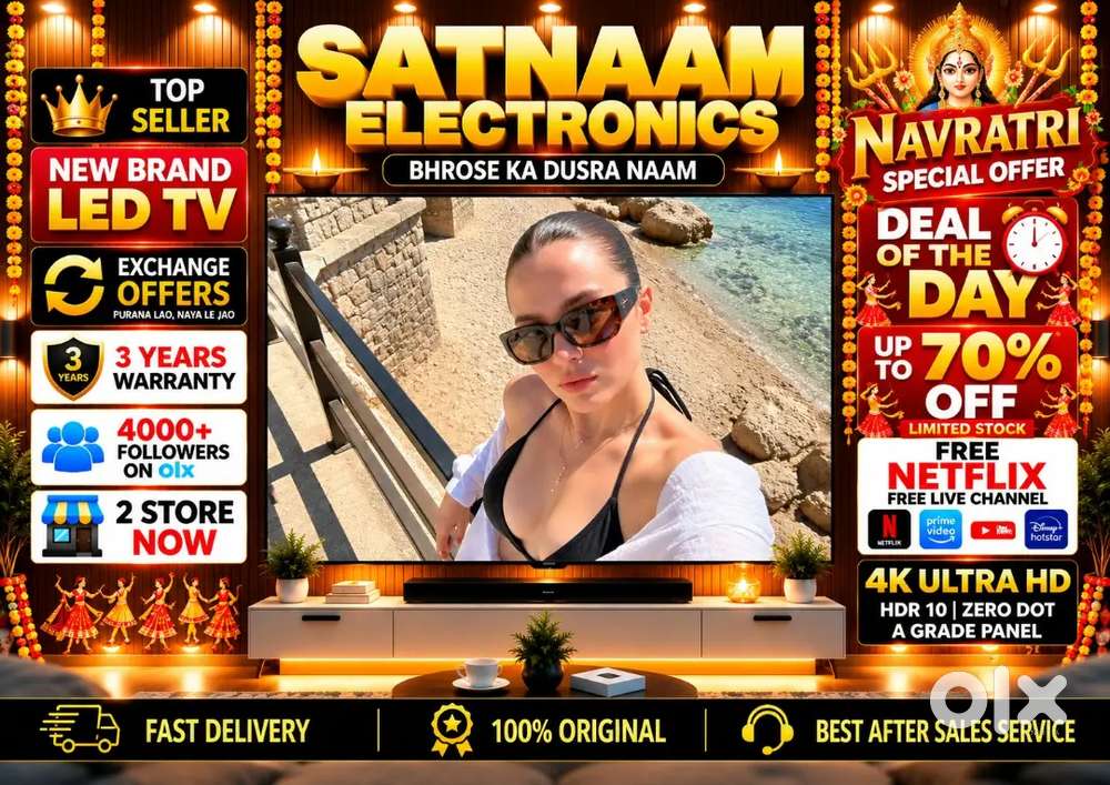 43 Q-LED TV 3 YEARS WARRANTY 4K EXCHANGE OFFER HDR 10