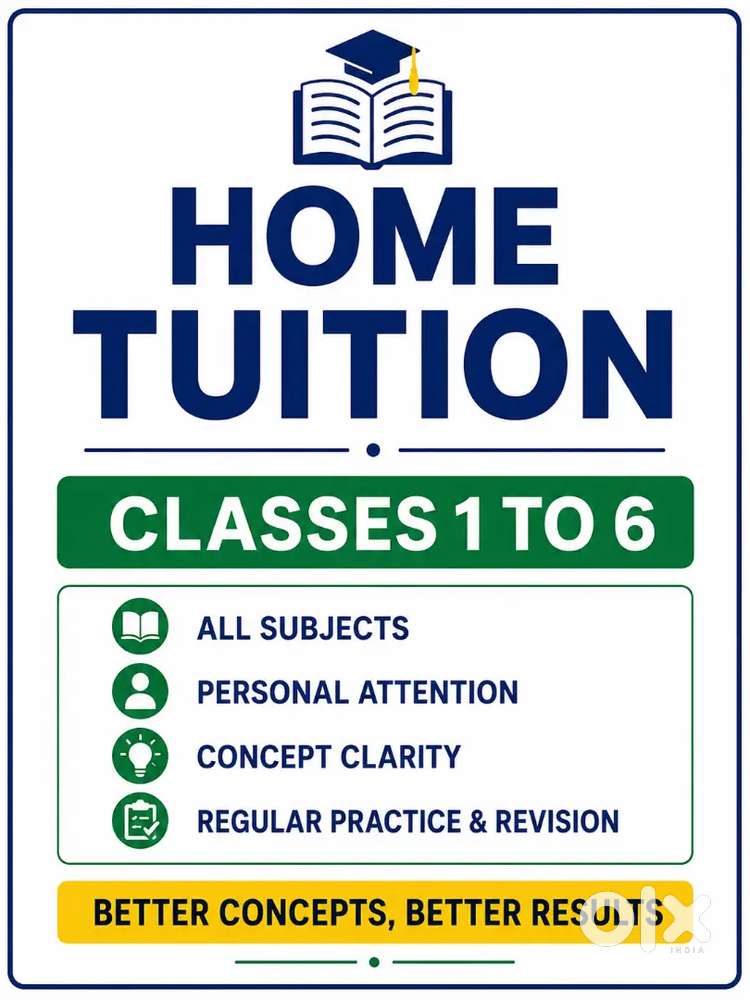 Tuition Classes for Students of Class 1 to 6 | All Subjects