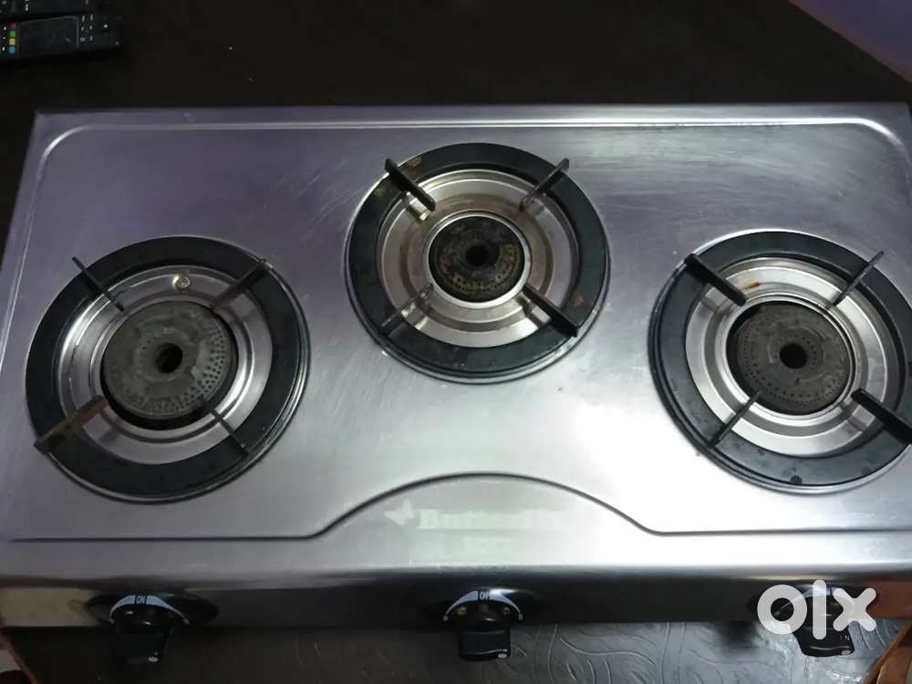 Butterfly three burner gas stove stainless steel