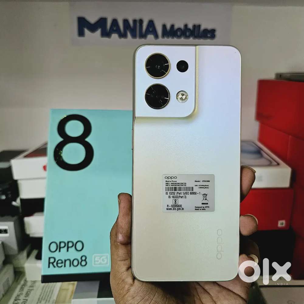 MANIA MOBILES OPPO RENO 8 5G BRAND NEW FULL BOX EXCELLENT CONDITION