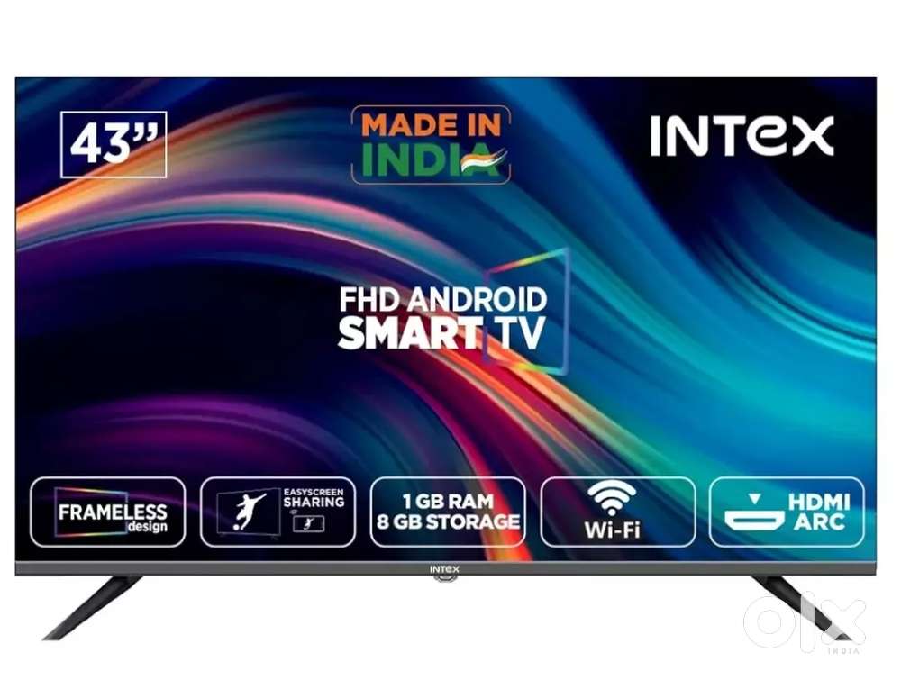 Tv led intex smartv with gifts and fitting and delivery on bajaj