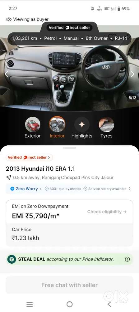 Hyundai I10 Petrol Manual 2013